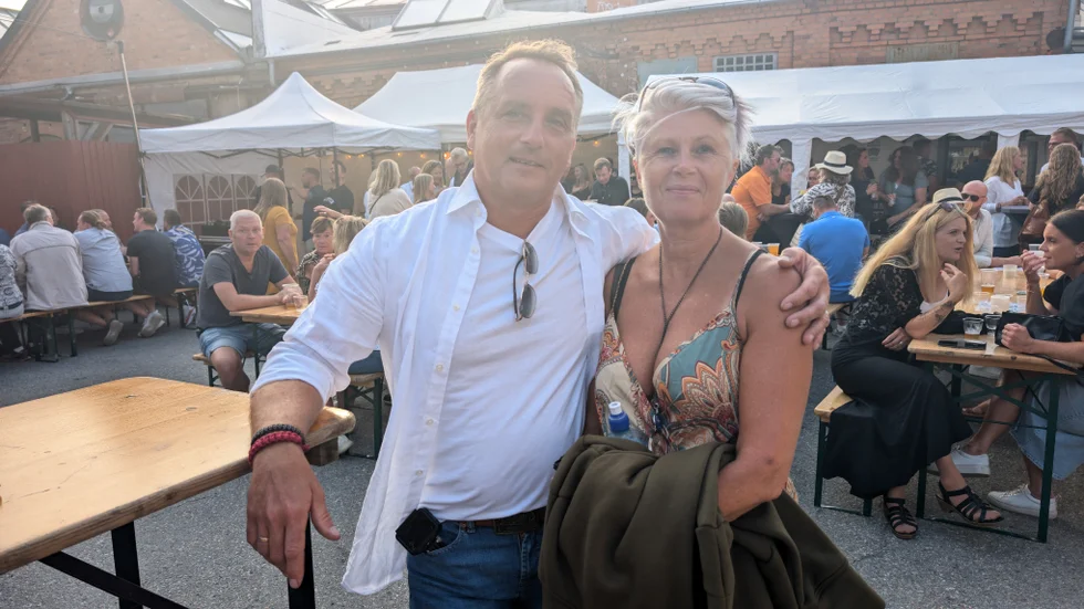 Fredrik och Ewa trivdes.