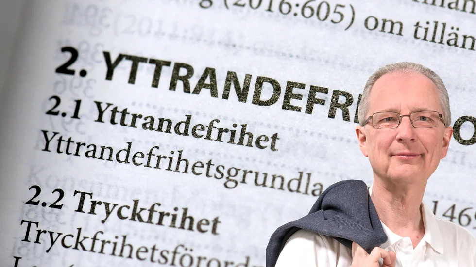 Leiph Berggren (L): "Från att ha varit en kämpe för den enskildes rätt gentemot makten, så försvarar han nu som justitieminister att förbud mot vissa obehagliga åsikter ska införas".
