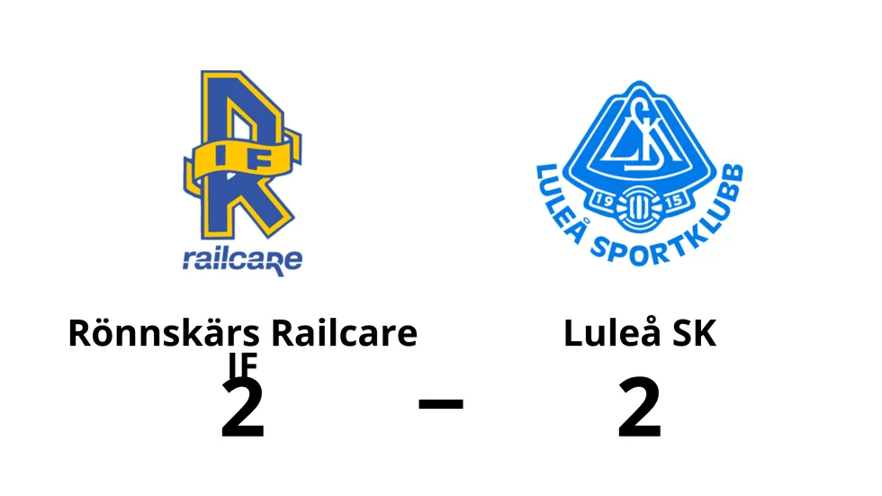 Rönnskärs Railcare IF spelade lika mot Luleå SK