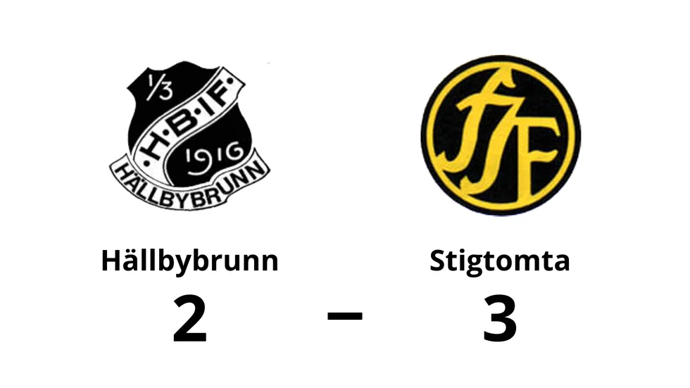 Hällbybrunns IF förlorade mot Stigtomta IF