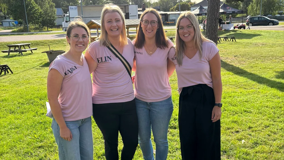 Kajsa Lagergren, Elin Nilsson, Karolina Skog och Helena Gustafsson arrangerade Mörlundadagen.