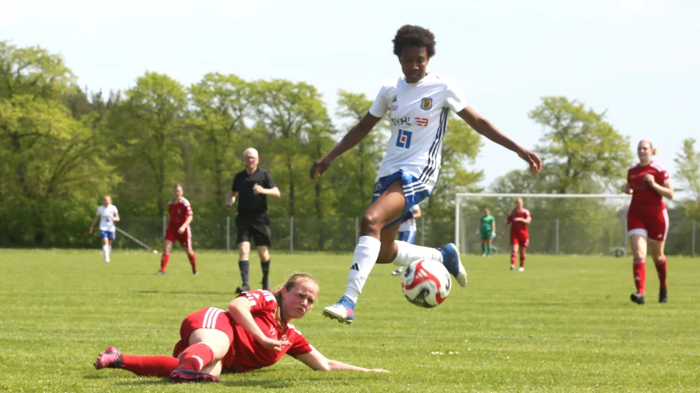 Mary Kinuthia gjorde mål igen, men Dalhem fick nöja sig en poäng.