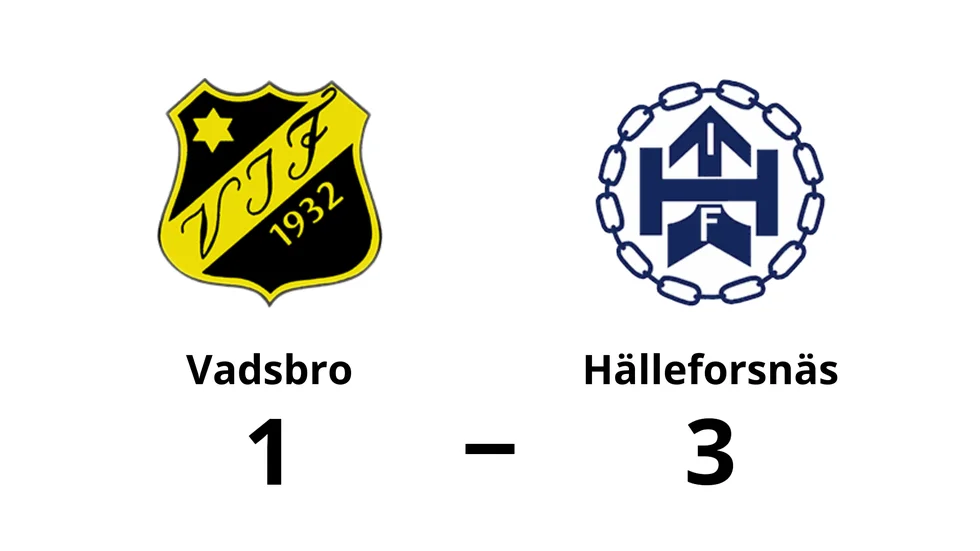 Vadsbro IF förlorade mot Hälleforsnäs IF