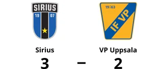 Sirius ny serieledare efter seger