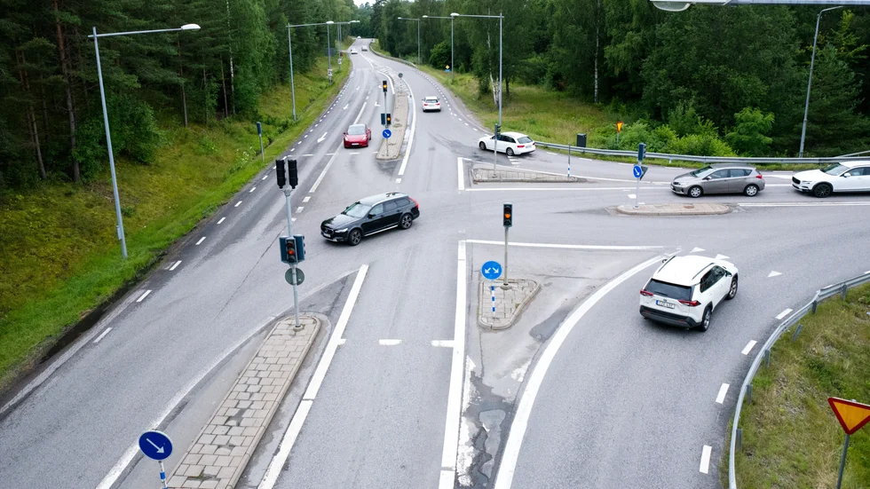 Trafikljusen i den högtrafikerade korsningen har varit ur funktion, men fungerar nu igen. 