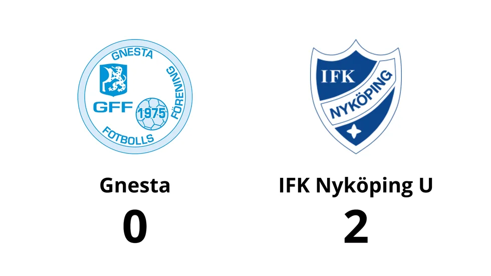 Gnesta FF förlorade mot IFK Nyköping U