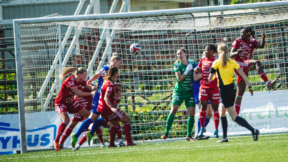 Moa Öhman höll nollan för Piteå IF precis som i förra matchen hon stod i damallsvenskan.