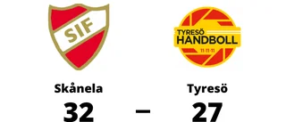 Skånela besegrade Tyresö med 32-27