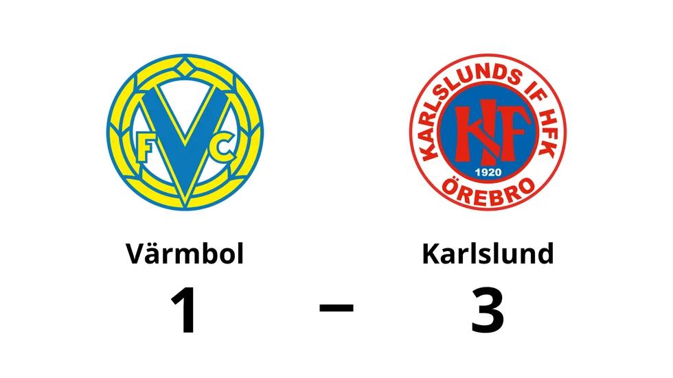 Värmbols FC förlorade mot Karlslund
