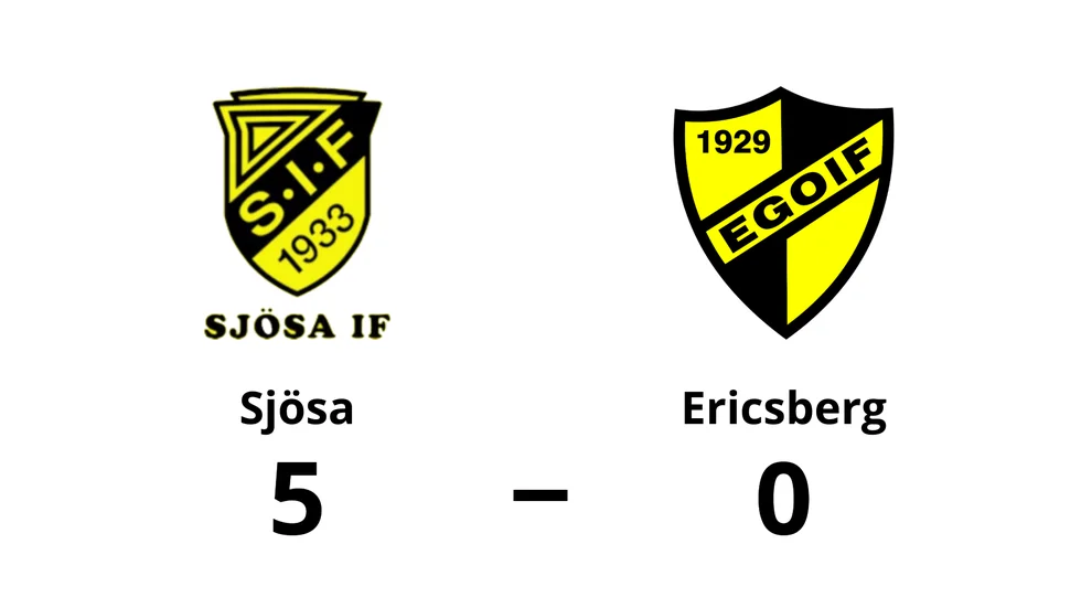 Sjösa IF vann mot Ericsbergs GoIF