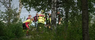 Person med permobil föll i vattnet i Piteå