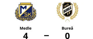 Medle tog klar seger mot Bureå
