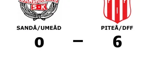 Piteå/DFF tog klar seger mot Sandå/Umeåd
