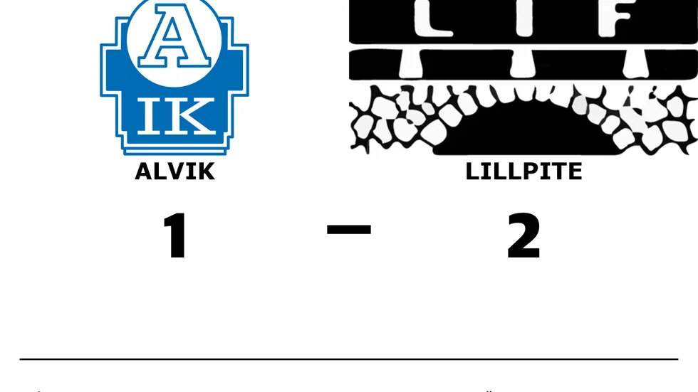 Alviks IK förlorade mot Lillpite IF