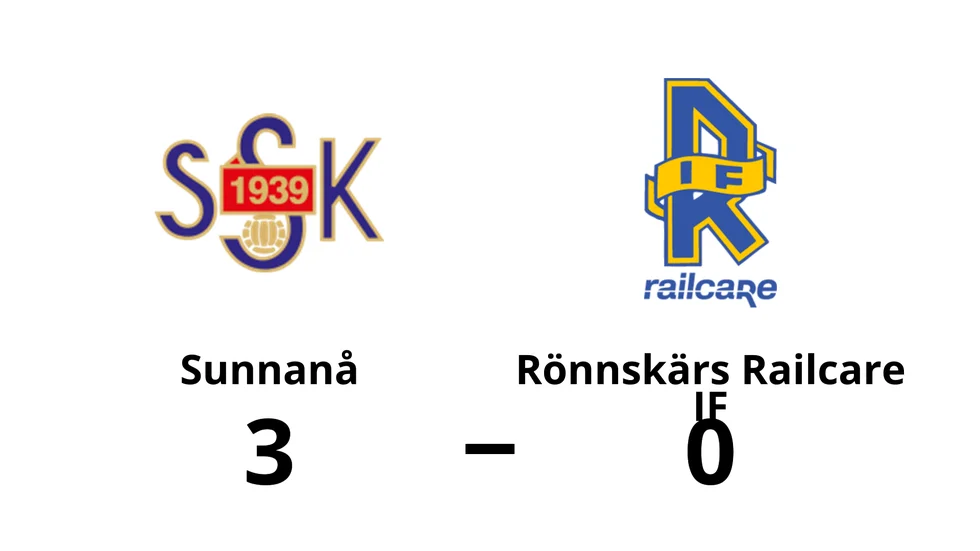 Sunnanå SK vann mot Rönnskärs Railcare IF