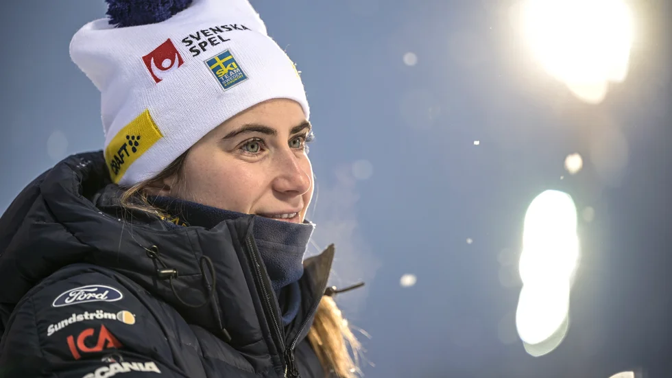 Ebba Andersson, Piteå Elit, är glad över att Therese Johaug gör comeback – trots att det innebär en ytterligare konkurrent. Arkivbild.