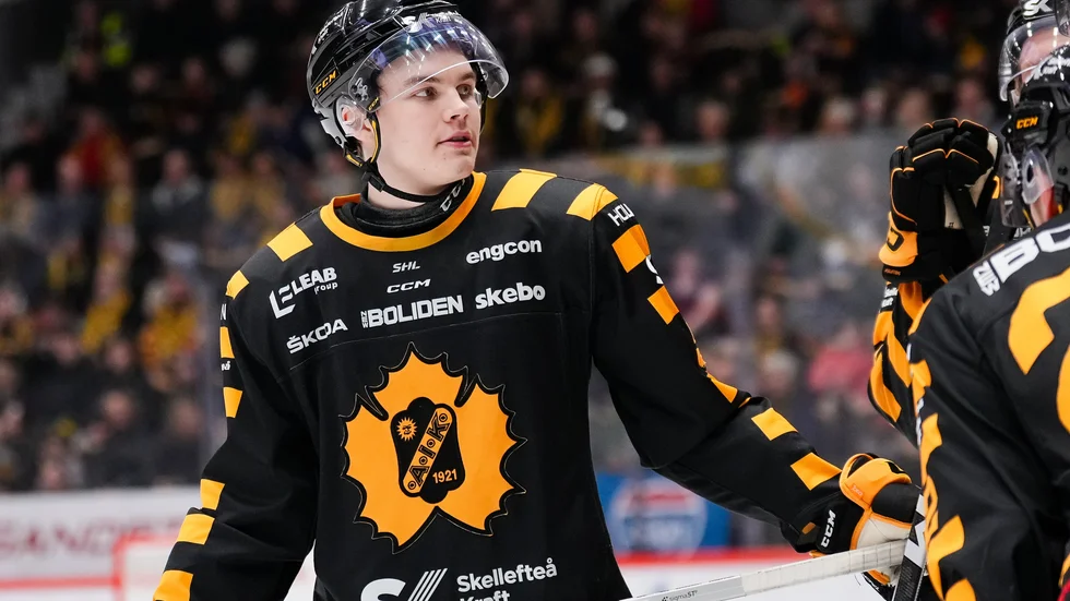 Axel Sandin Pellikka lämnade mötet mot Växjö med plus två i statistiken.