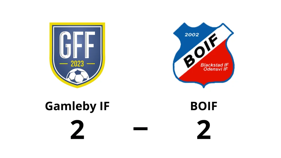 Gamleby IF spelade lika mot B.O.IF