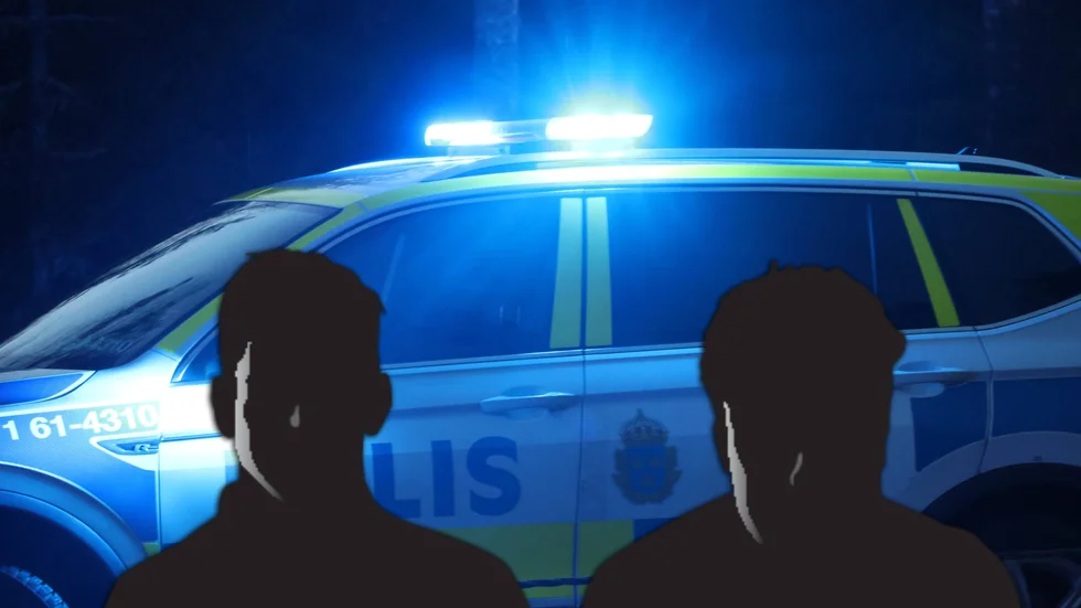 Två män har anhållits misstänkta för bland annat grovt hemfridsbrott och misshandel.