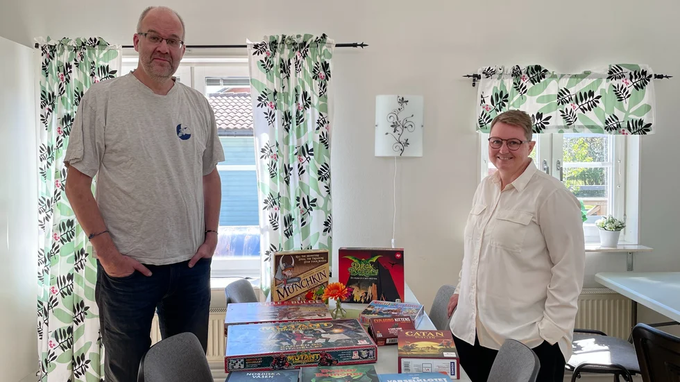 Magnus Skoog och Frida Rehn ser fram emot söndagens spelkonvent.