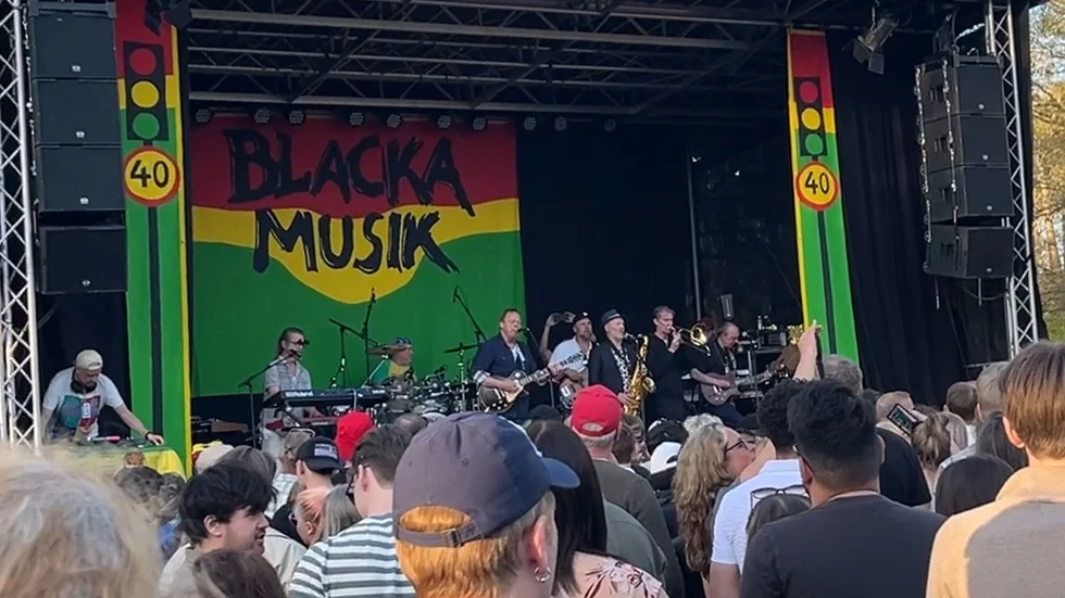 Kalle Baah avslutade festivalen i Skärblacka.