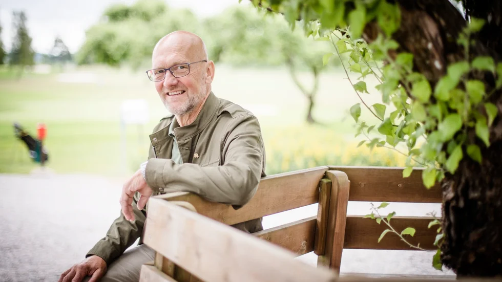 Anders Gölevik i samband med pensionen 2018. Han såg fram mot att få tid att vara på golfbanan.