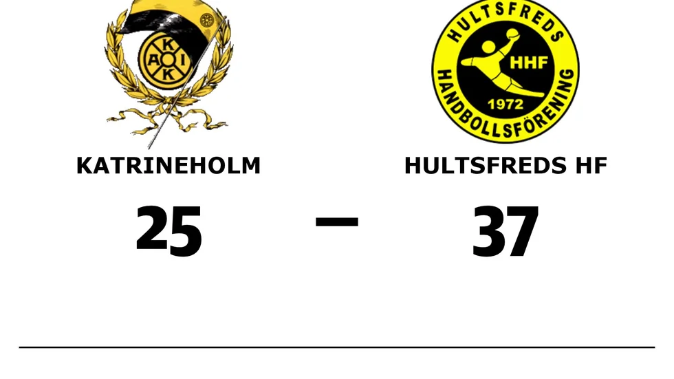 Katrineholms AIK förlorade mot Hultsfreds HF
