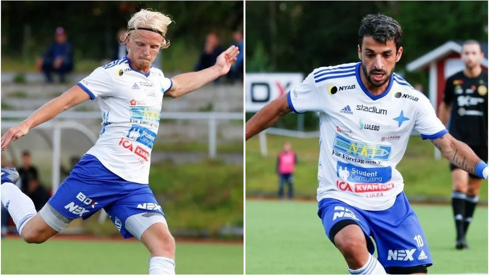 Max Wårell och Arish Nouri, i IFK Luleå.