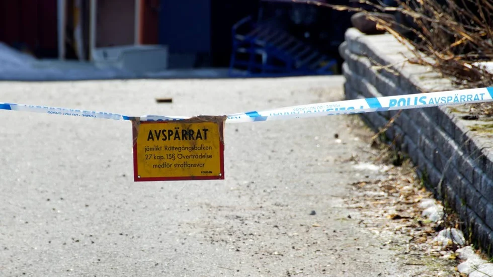 Fastigheten är avspärrad.