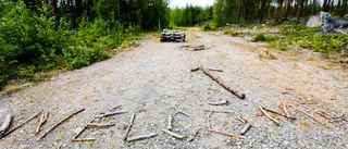 Deltagarna i tältlägret flyttar sig