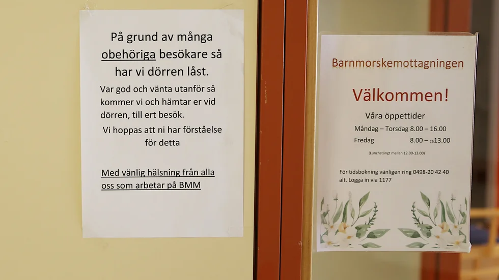 Dörren in till barnmorskemottagningen på Korpen är numera låst. Orsaken är att det inträffat flera stölder av handsprit. Vid ett tillfälle blev en patient skrämd.