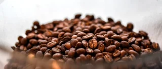 Kaffet försvann med vit skåpbil