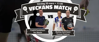 Padelmöte: Gustafsson/Westin – Zachrisson/Flodman