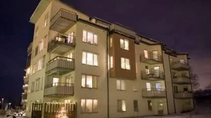Huset där mordet ägde rum.