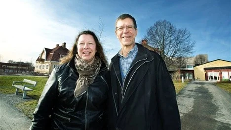 Ann-Katrin Hallin och Göran Adelsköld vid SLU.