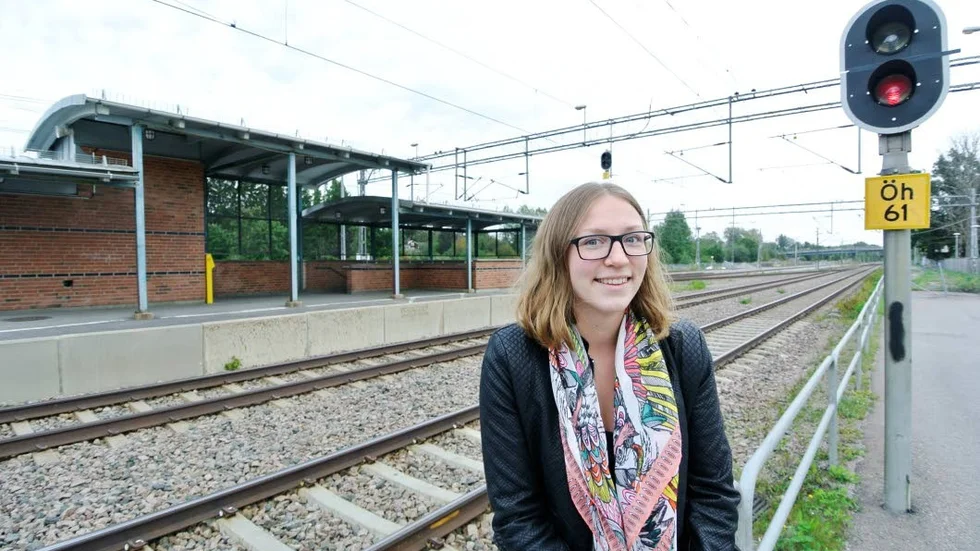 Vill utveckla. Ett mer välkomnande stationsområde är bara en av många utvecklingsidéer för Isabelle Axelsson och Forum Örbyhus.