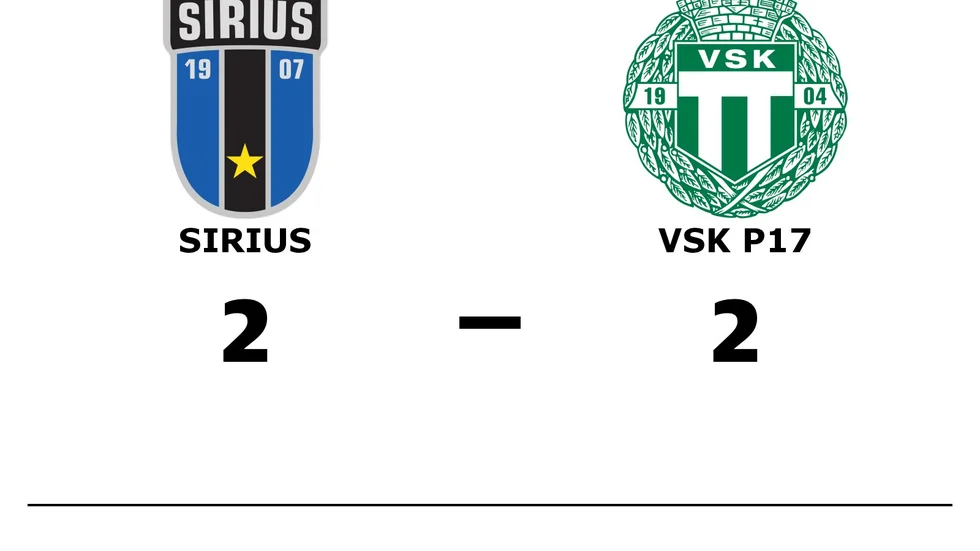 IK Sirius FK spelade lika mot Västerås SK FK