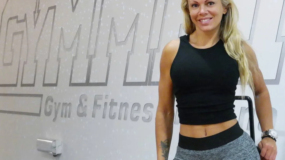 Gymägare. Anna Stålnacke driver gymmet tillsammans med sambon Fredrik Gunnelbrand.