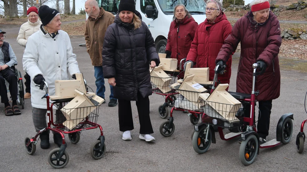 Det var när Charlotte Frisell såg på Facebook att Tjust fågelklubb behövde fler fågelholkar som idéen om "Projekt Holken" föddes. Hon ringde upp till klubben och föreslog att de äldre kunde bidra med 20 stycken och på den vägen är det.