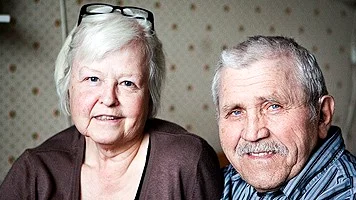 Åke Berg med sin fru Barbro Berg.