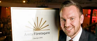 Tobias Lindfors är årets företagare