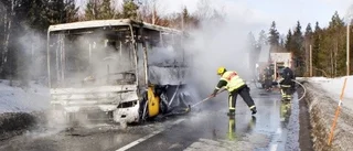 Brand i buss