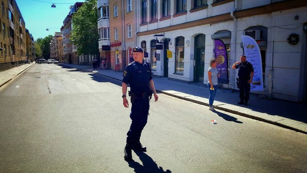 Platsen är avspärrad.