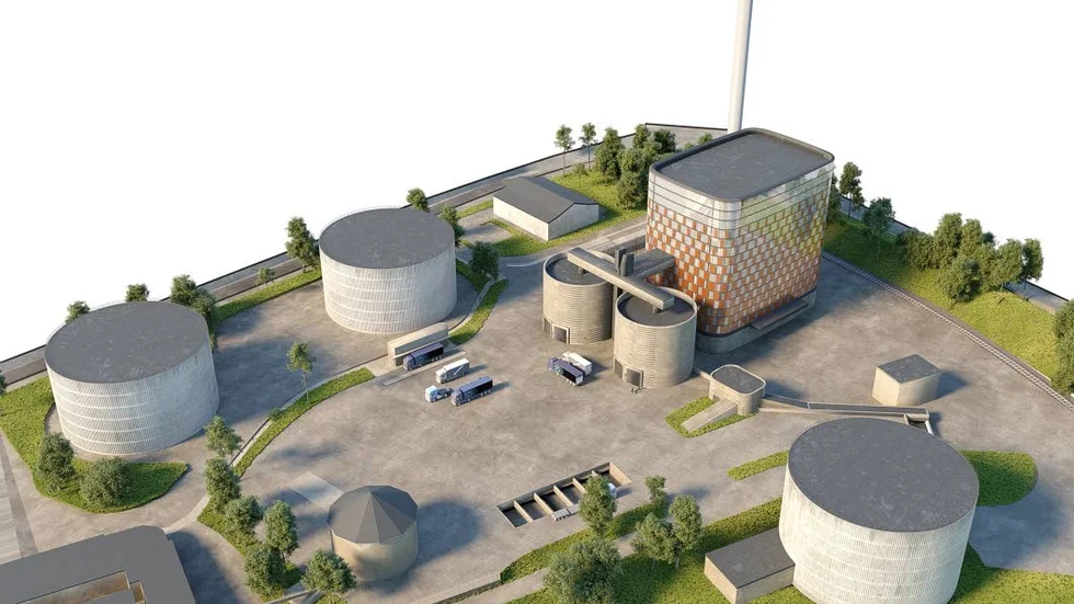 Det nya värmeverket i Boländerna, längst upp till höger, är en av Vattenfalls största investeringar på senare år.