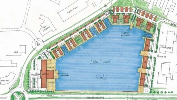 Arkitektbyrån Tirsén och Aili är en av flera firmor som ritat idéskisser över Stadsviken. Projektet är dock inte aktuellt i nuläget.