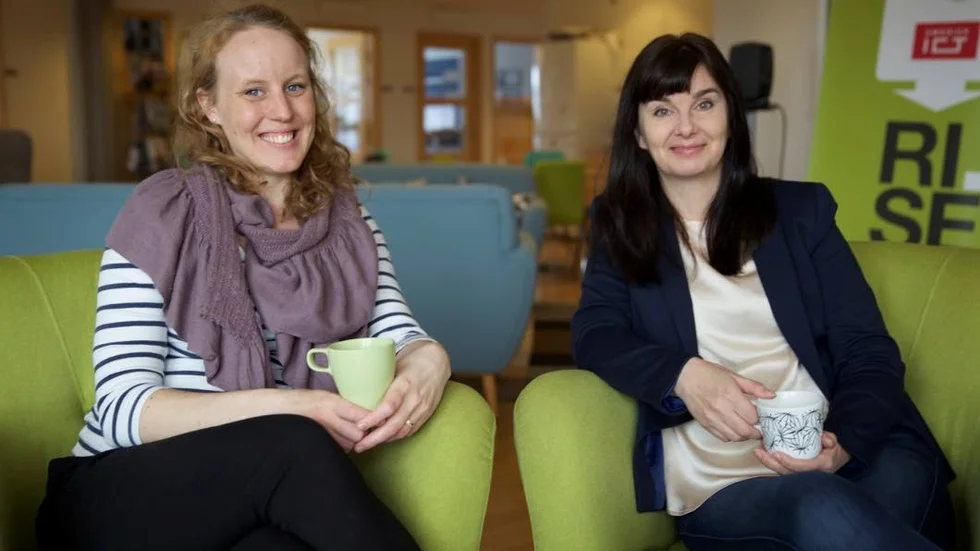Kristin Hammarberg, designer och Sofia Larsson, forskare och projektledare vid RISE Interactive i Piteå.