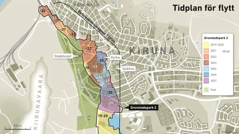 SENARELAGT. Flytten av Kiruna var tidigare planerad till 2019