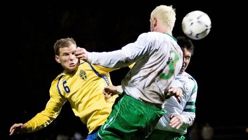Robert Åhman-Persson spelade från start mot Irland.