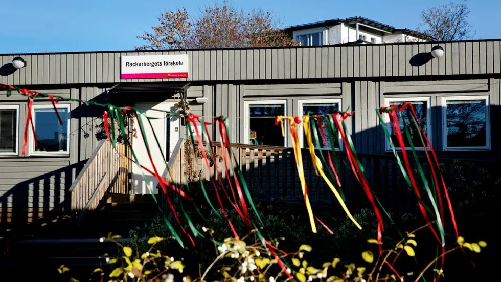 Förskolepaviljong på Rackarberget.