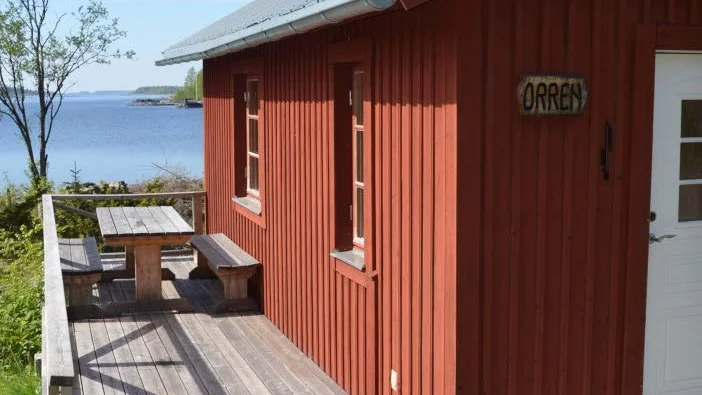 Orren på Småskär är en av stugorna som går att hyra.